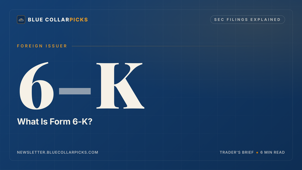 What Is Form 6-K?