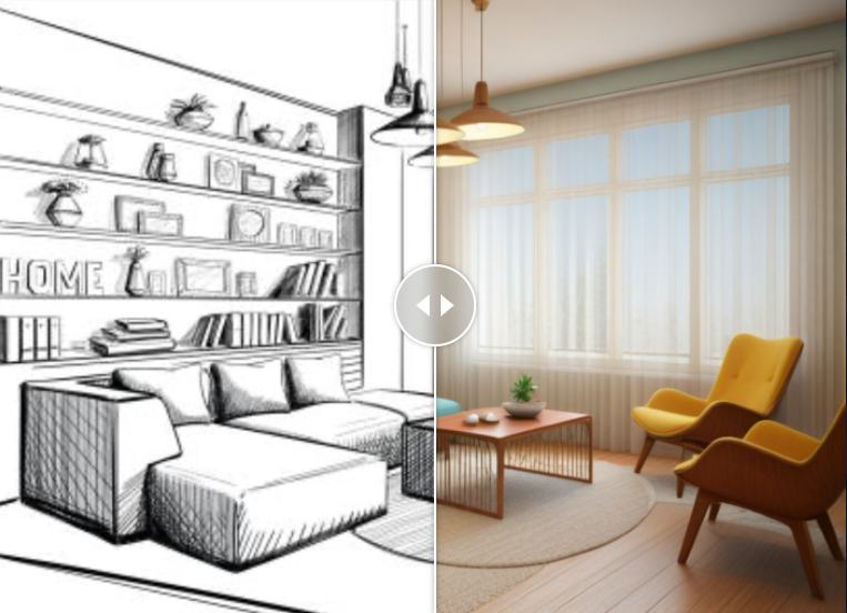 スケッチ画像から生成