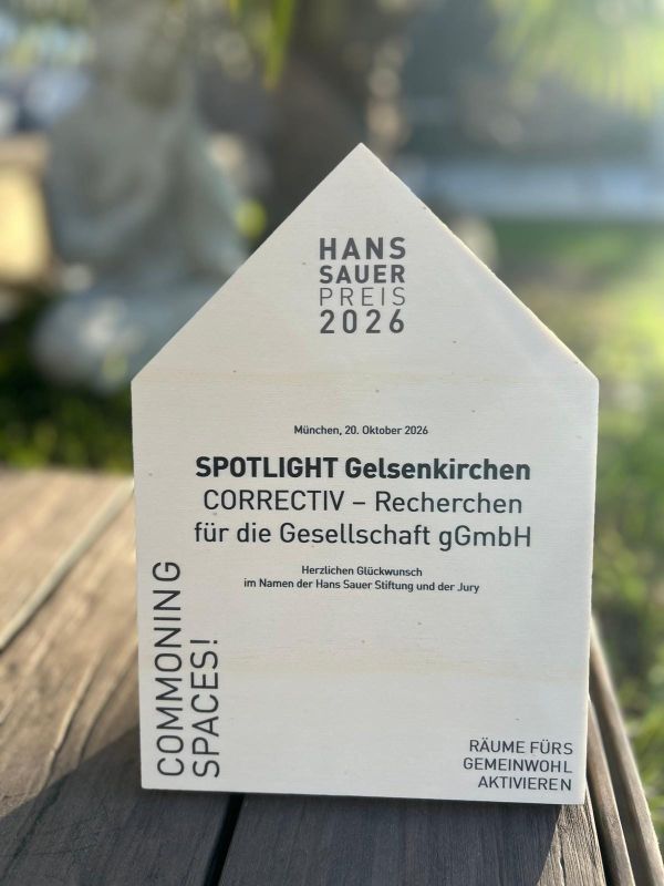 Wir haben einen Preis gewonnen