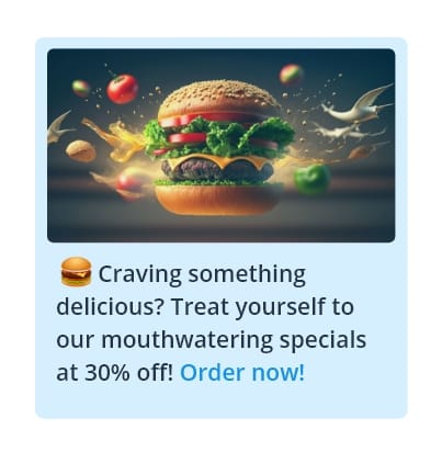 WhatsApp message template