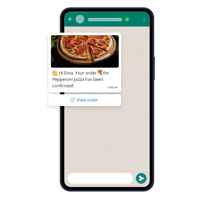 Order confirmation and tracking