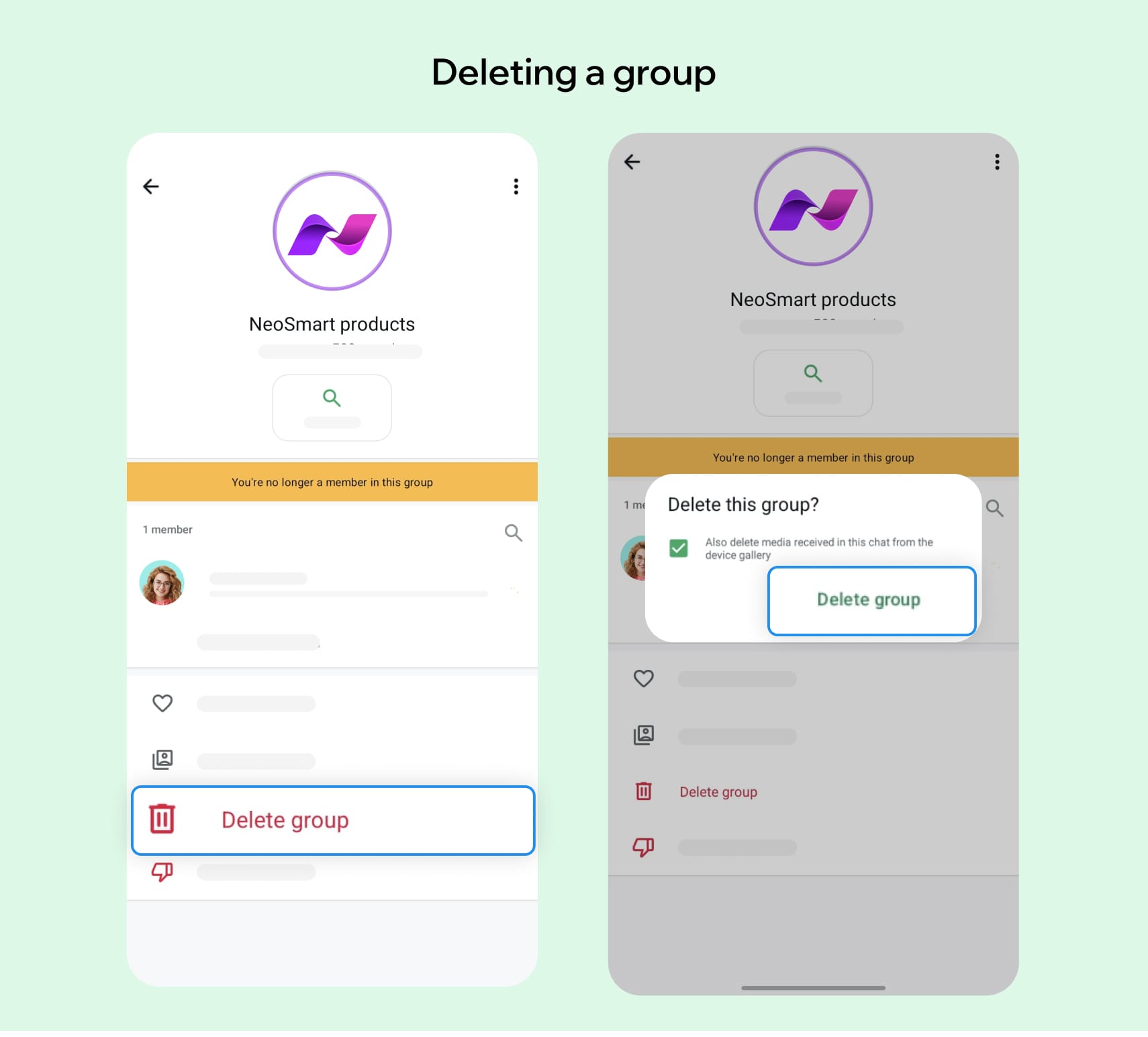 How to delete WhatsApp group on iPhone?