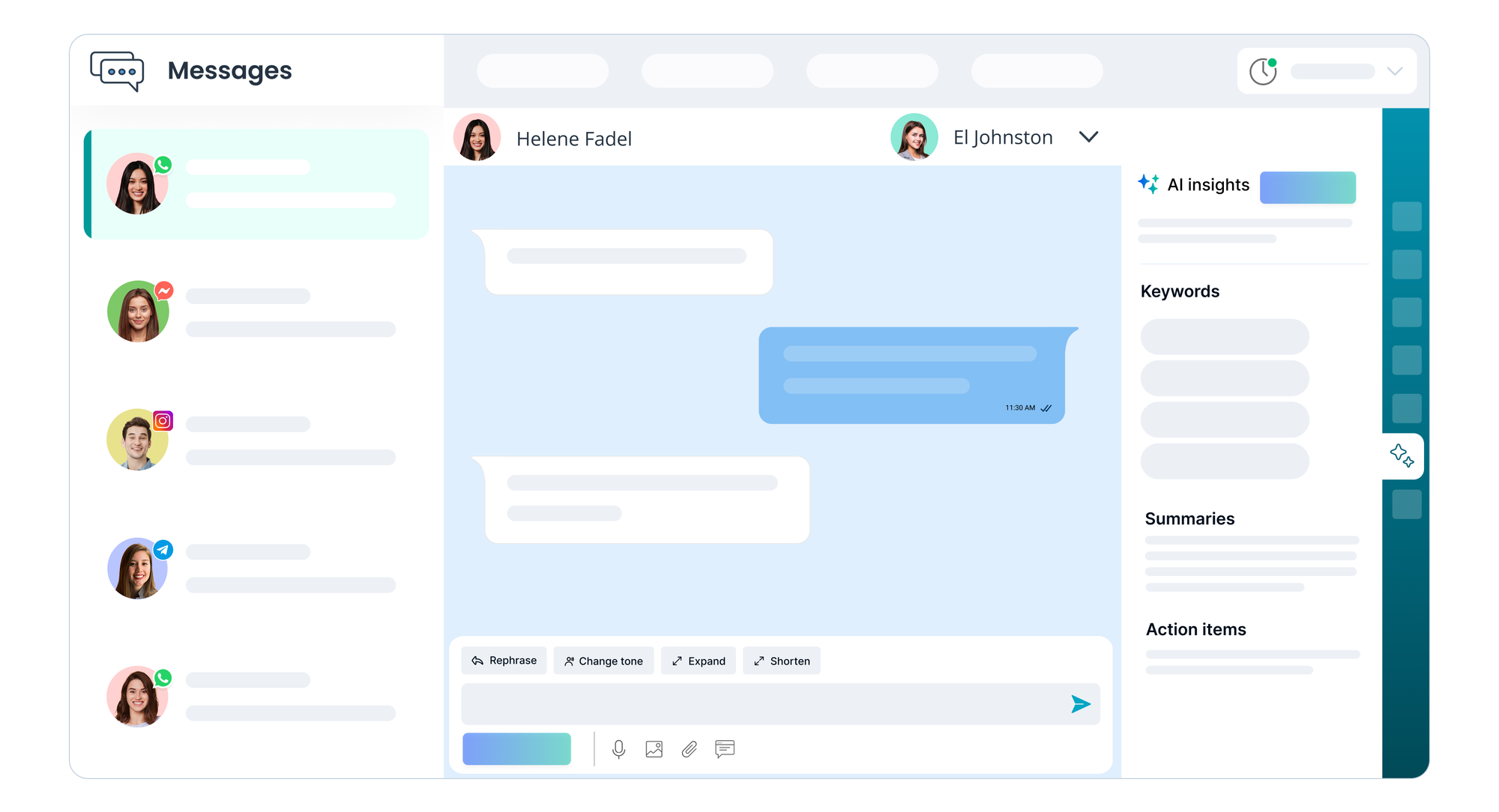 AI-powered messaging