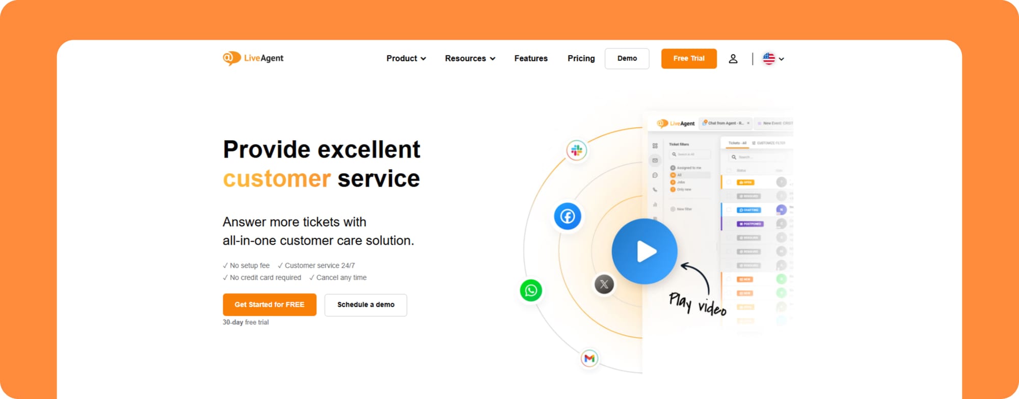 LiveAgent — Live chat with support ticketing