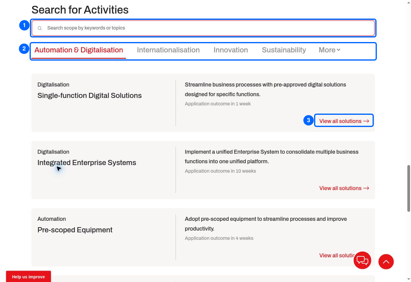 Identify your eligible EDGE activity