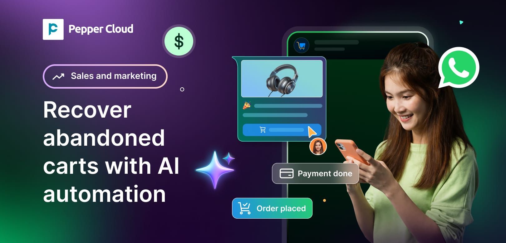 How E-commerce brands recover abandoned carts using AI WhatsApp automation