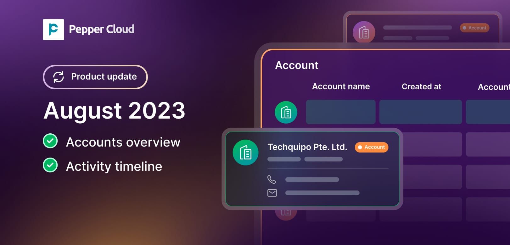 Account management made easy!