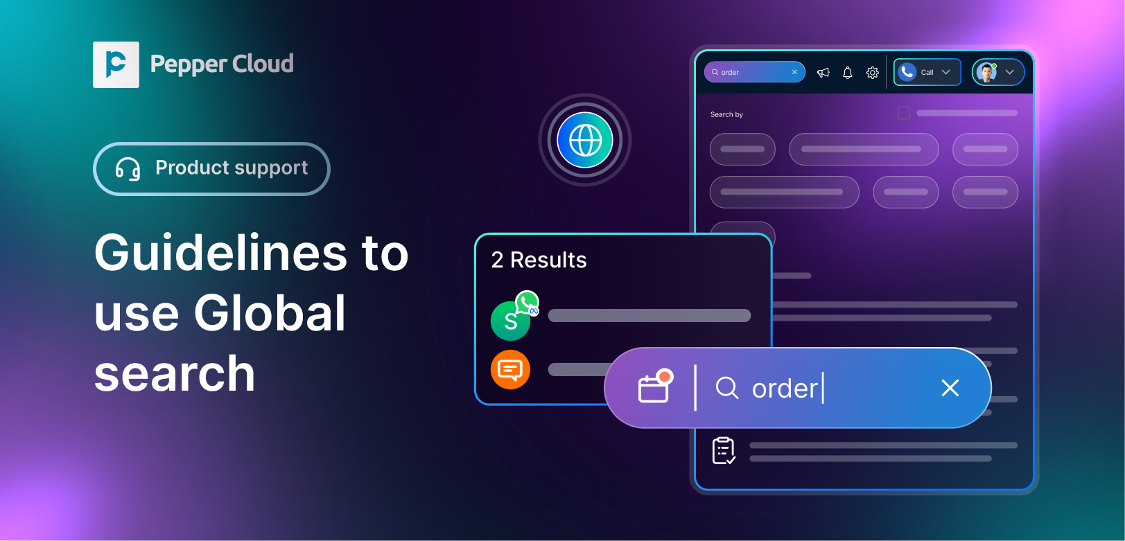 Guidelines to use Global search