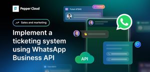 How to implement a ticketing system using WhatsApp Business API