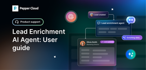 Lead enrichment AI agent in Pepper Cloud AI CRM: A user guide
