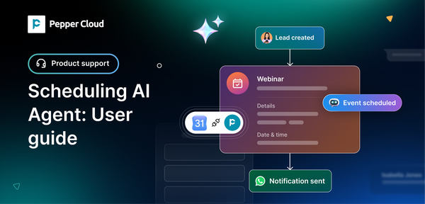 How to use the scheduling AI agent within Pepper Cloud AI CRM
