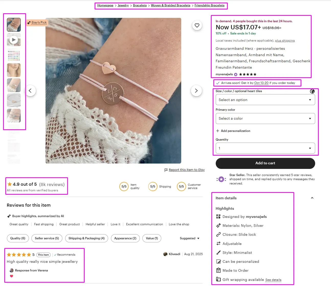 Good example of a Product Detail Page