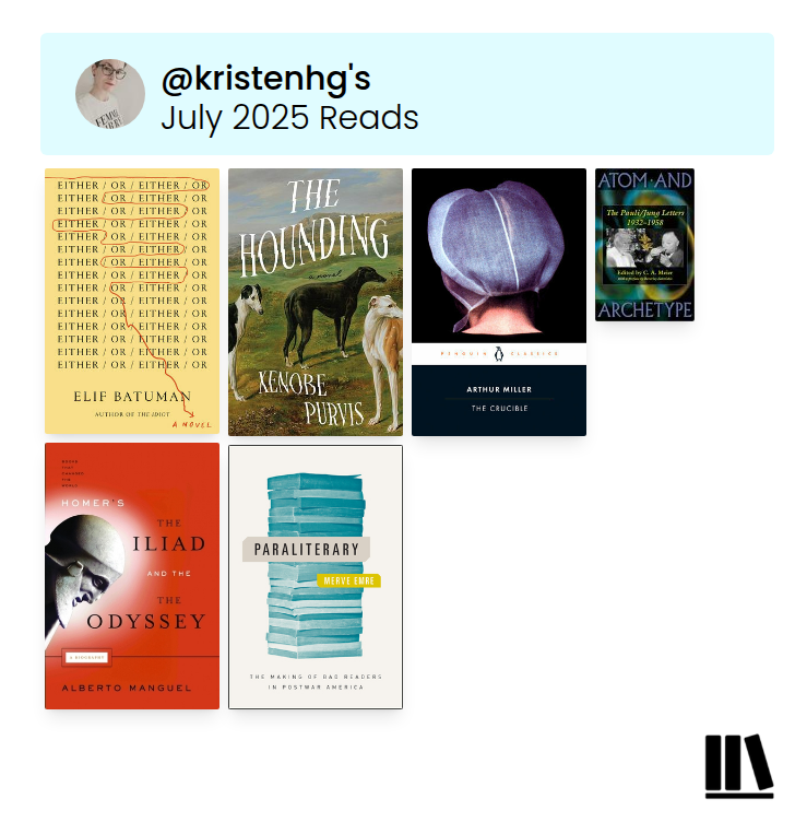 July 2025 Reading Roundup
