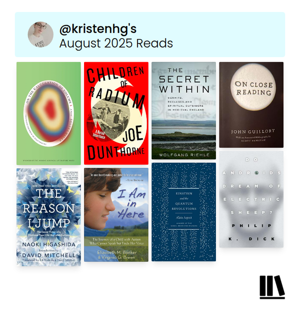 August 2025 Reading Roundup