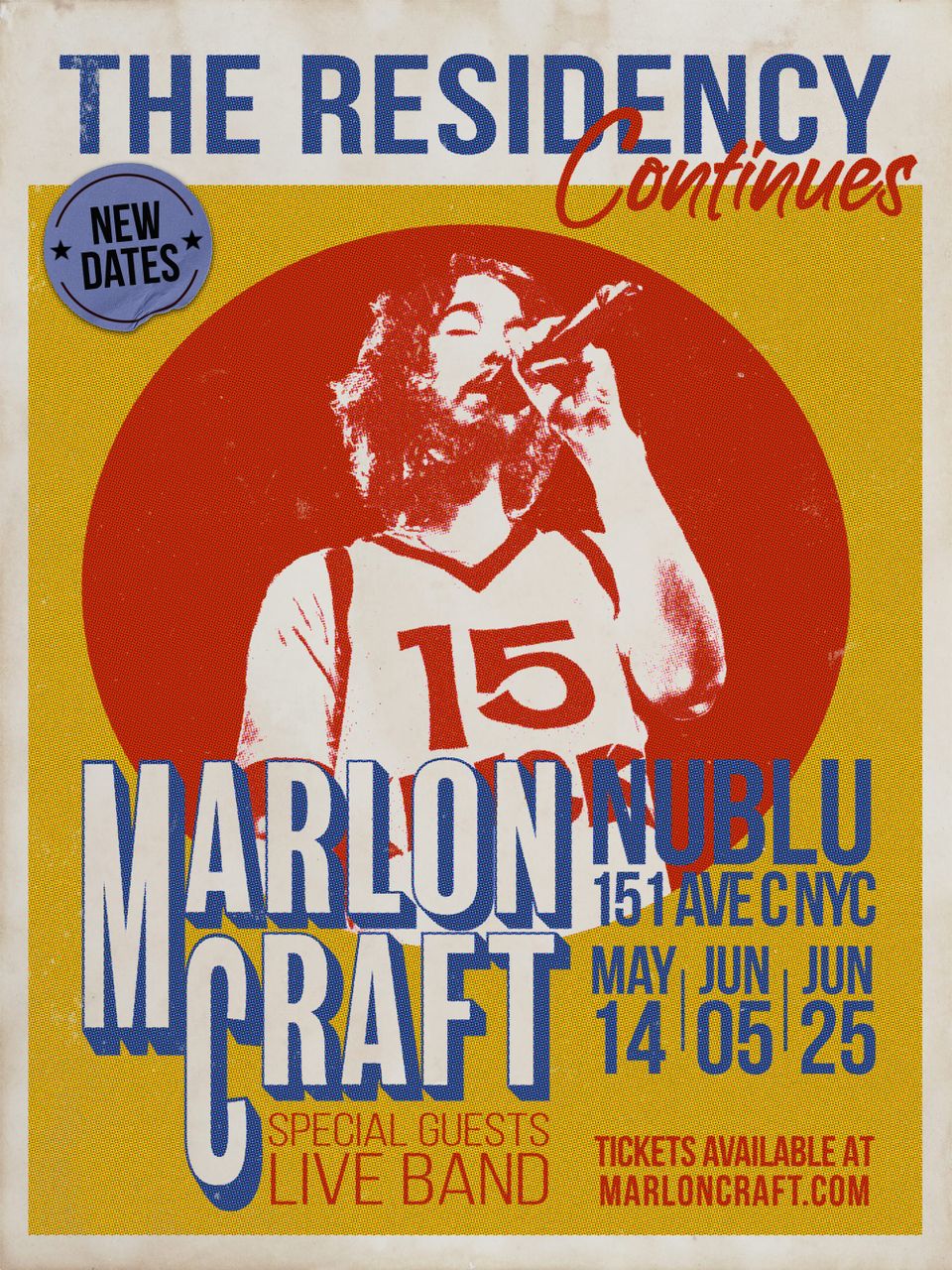 Marlon Craft Live Band Residency - Tickets on sale now!