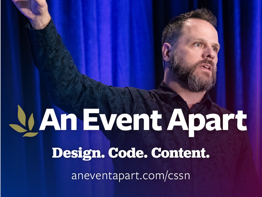Learn what’s next in web design by attending An Event Apart