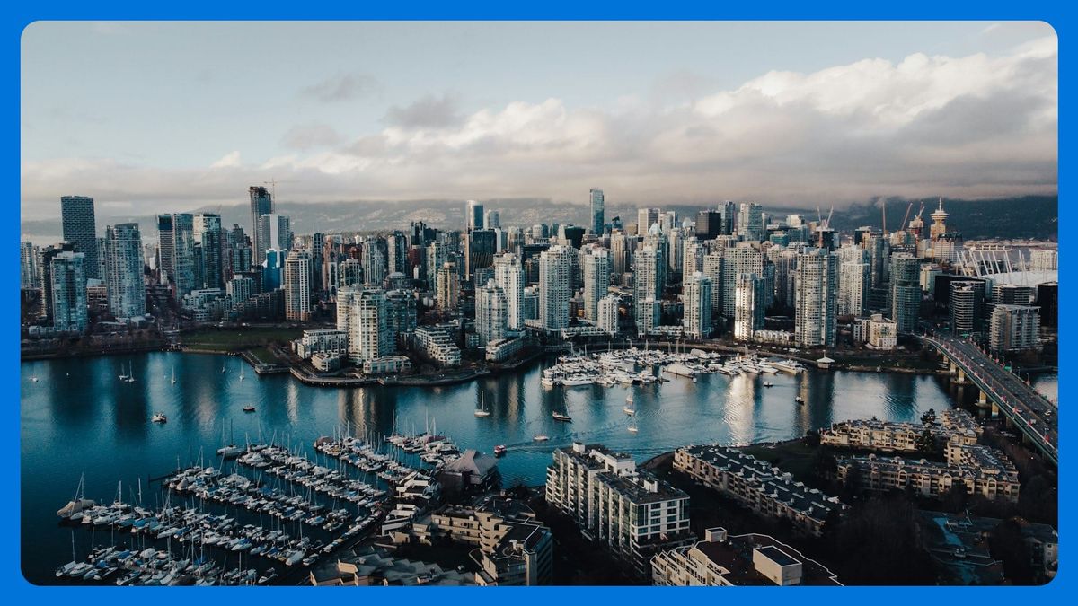 Skyline of the city of Vancouver, B.C.