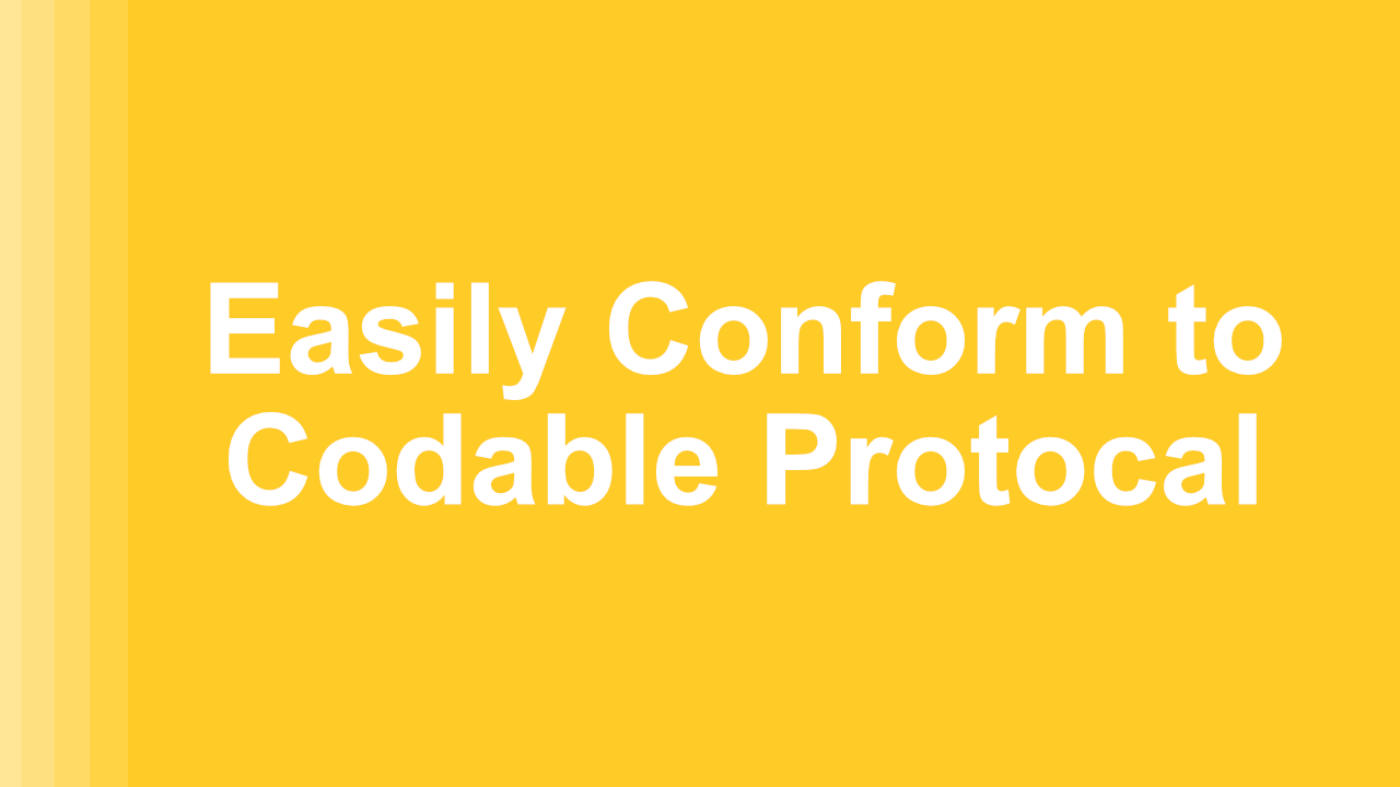 Easily Conform to Codable