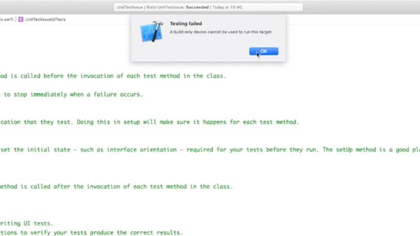 Easily fix "build only device cannot be used to run this target"
