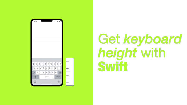 Get keyboard height with Swift