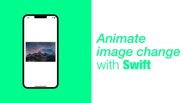 Animate image change with Swift