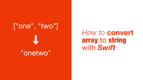 How to convert array to string with Swift