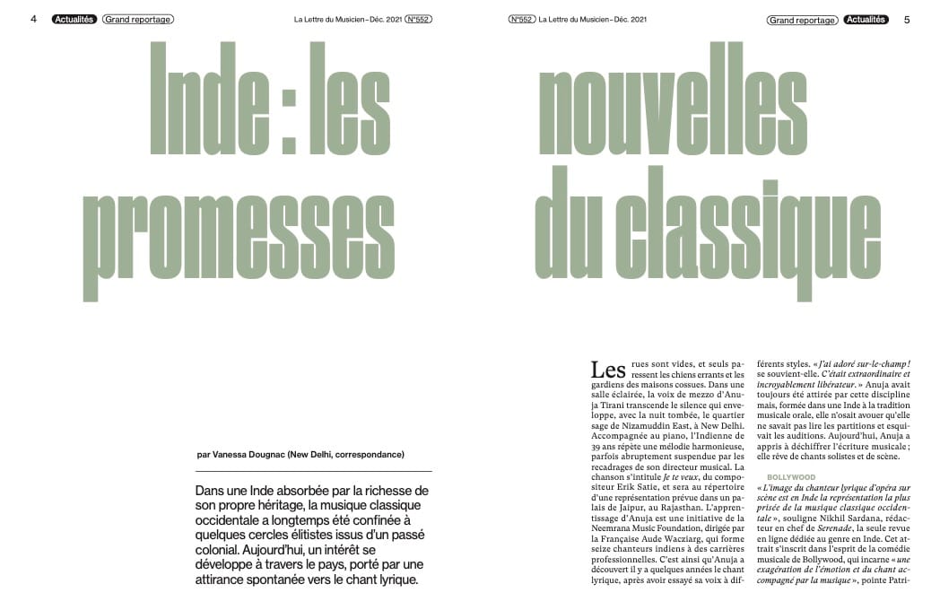 La Lettre du Musicien interview page 1