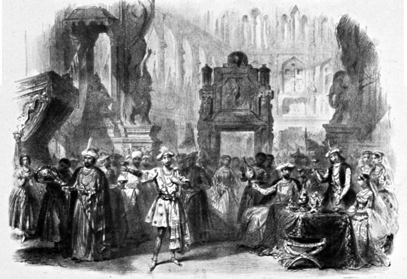 Five songs from Western operas set in South Asia