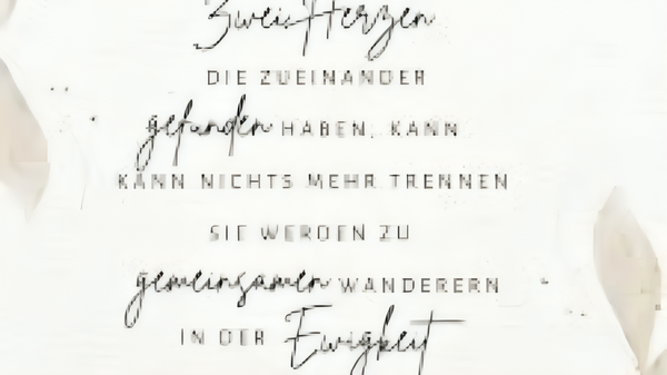 Sprüche zur Hochzeit Modern