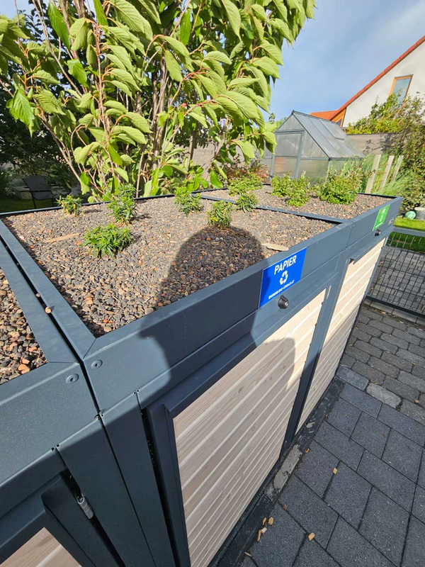 Design & Stil: So passt die Holz-Mülltonnenbox zum Haus und Garten