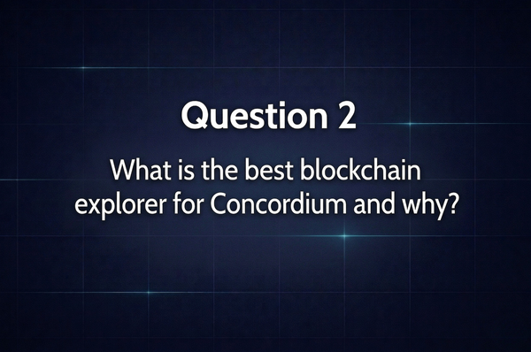 Open Floor: Best Blockchain Explorer for Concordium