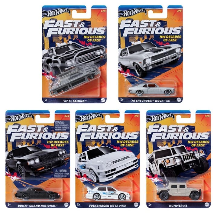 ミニカー Hotwheels FAST&FURIOUS DECADES OF FAST Fast & Furious - HW Decades of Fast