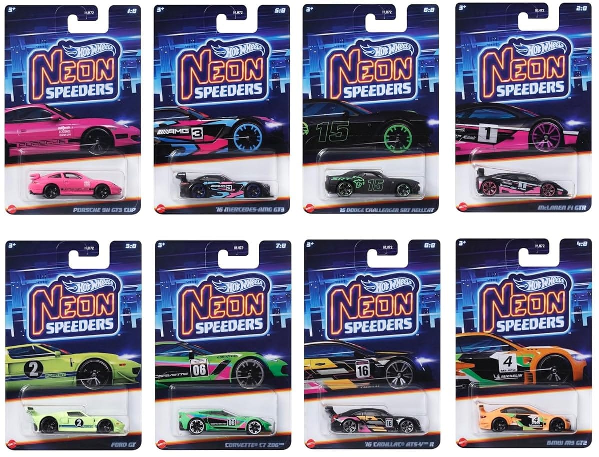 Hot Wheels 2024 Neon Speeders - Mix 2