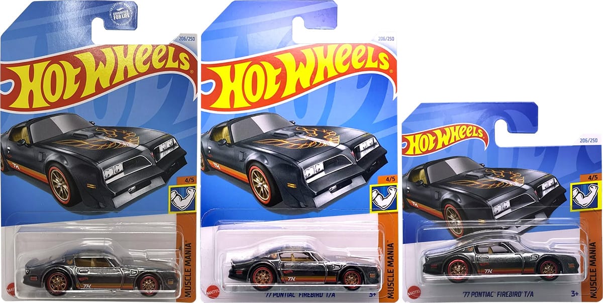 77 Pontiac Firebird T/A - Super T-Hunt - US, Int. & Short Card