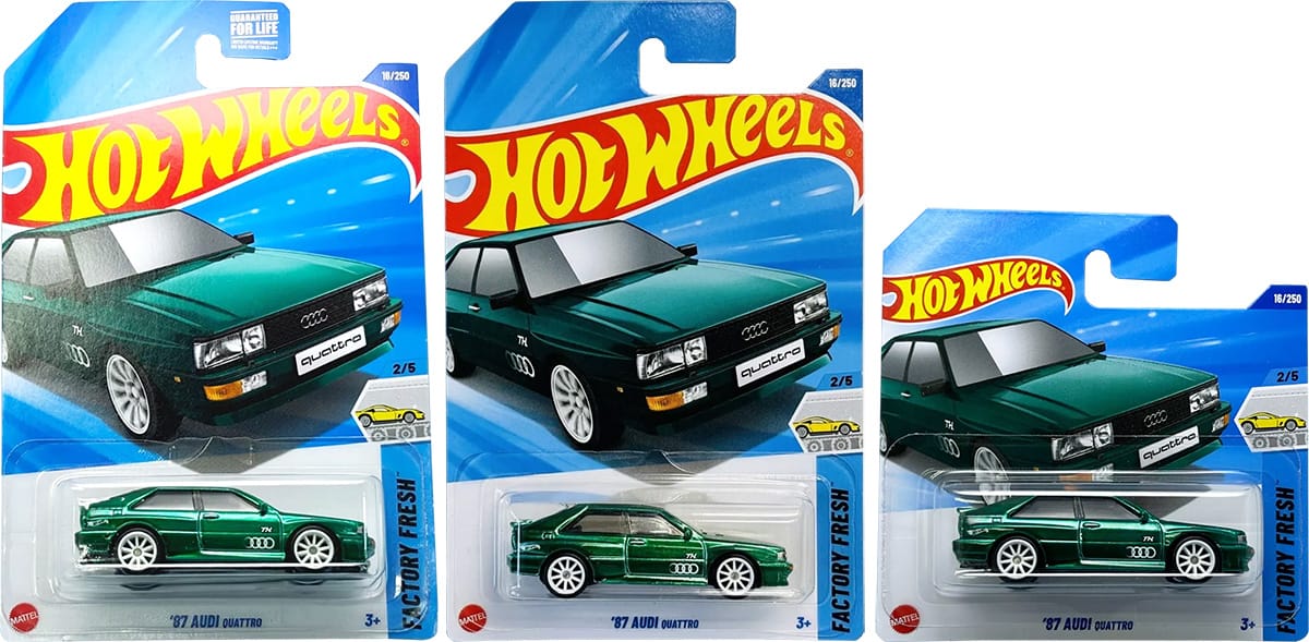 87 Audi quattro - Hot Wheels 2025 Super T-Hunt - US, Int. & Short Card
