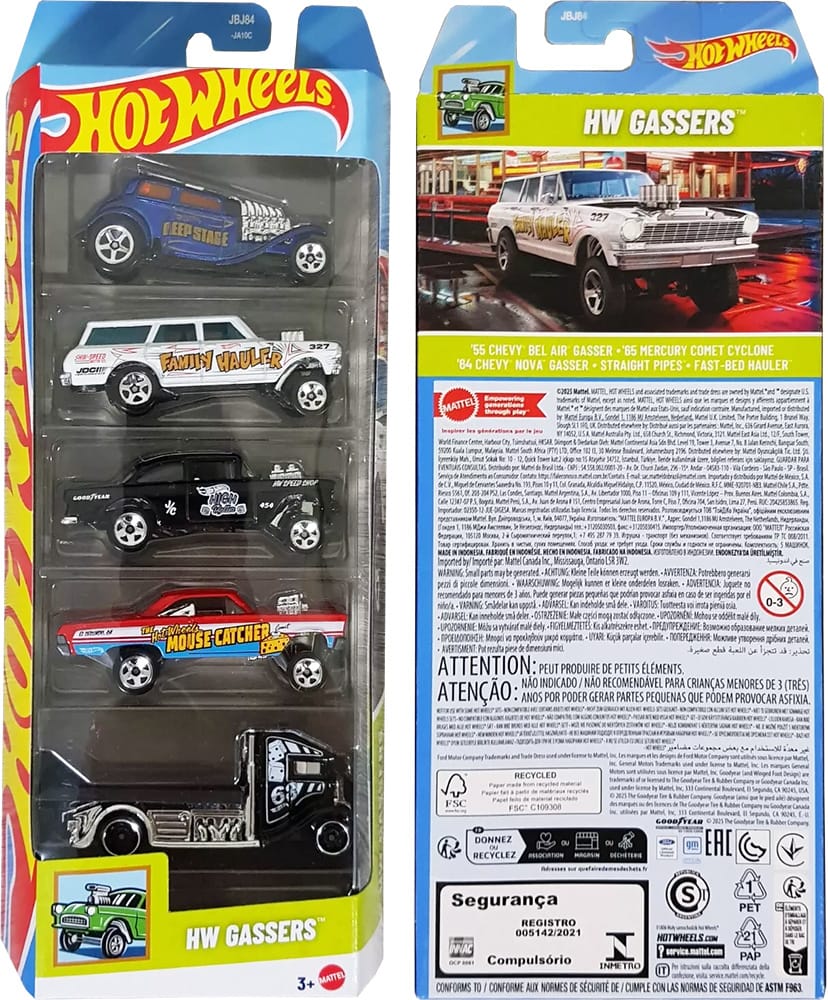 【未開封】Hot Wheels 100% Classical Gassers Hot Wheels 2025 HW Gassers 5-Pack