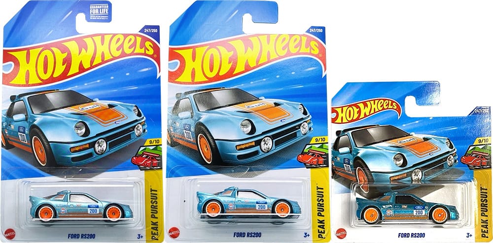 ホットウィール スーパートレジャーハント フォード RS200。 Hot Wheels Ford RS200 Super Treasure Hunt - Front Porch Alabama