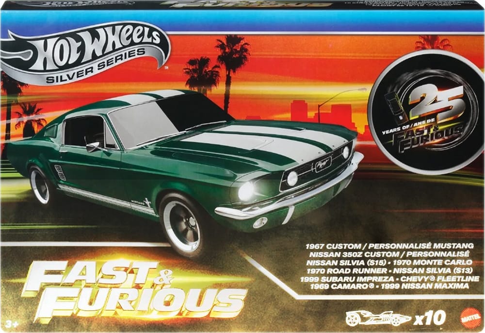 2026 Hot Wheels Fast & Furious 10-Car Box Set
