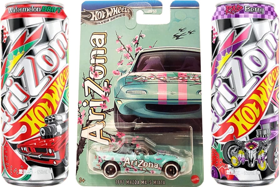 ホットウィール　アリゾナグリーンティー　Arizona MAZDA MIATA Hot Wheels x AriZona 1991 Mazda MX-5 Miata