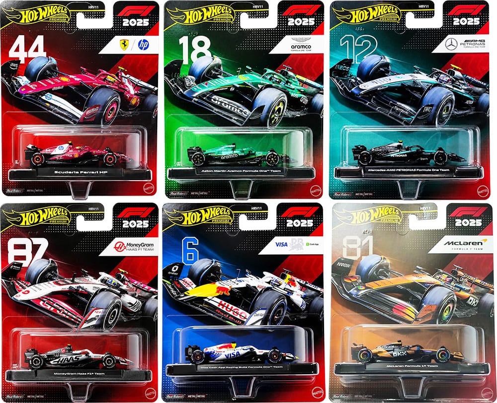 Hot Wheels Premium Formula 1 2026 (2025 Season) - Mix 3