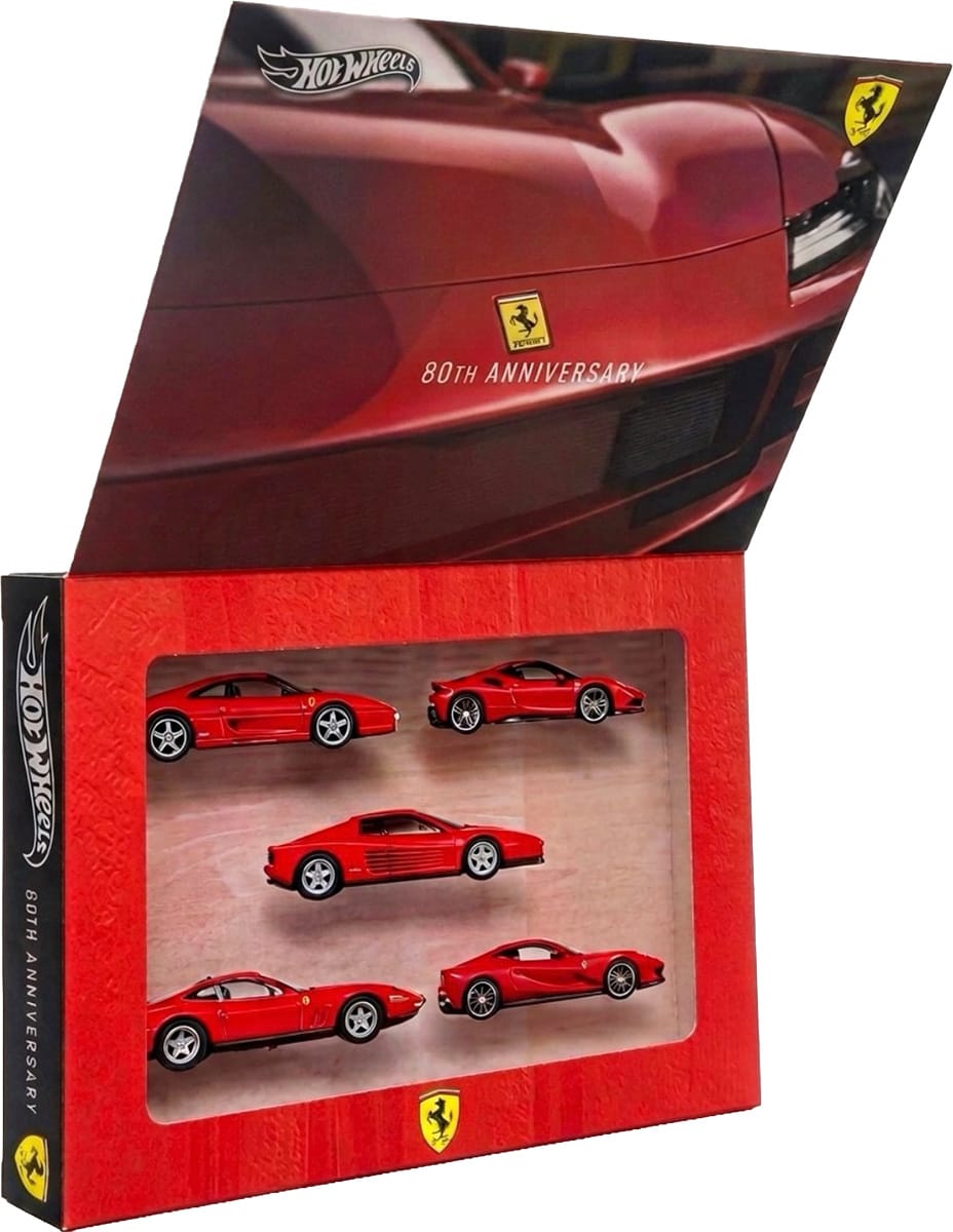 Ferrari 記念セット Hot Wheels 2027 Ferrari 80th Anniversary 5-Car Box Set