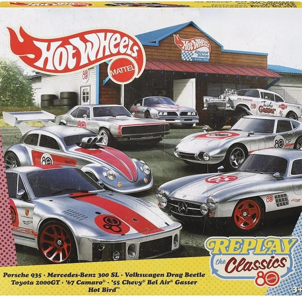 Hot Wheels 2025 Replay the Classics 7-Car Box Set