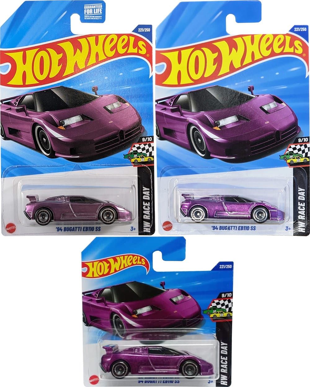 ’94 Bugatti EB110 SS - Hot Wheels 2025 Super T-Hunt - US, Int. & Short Card