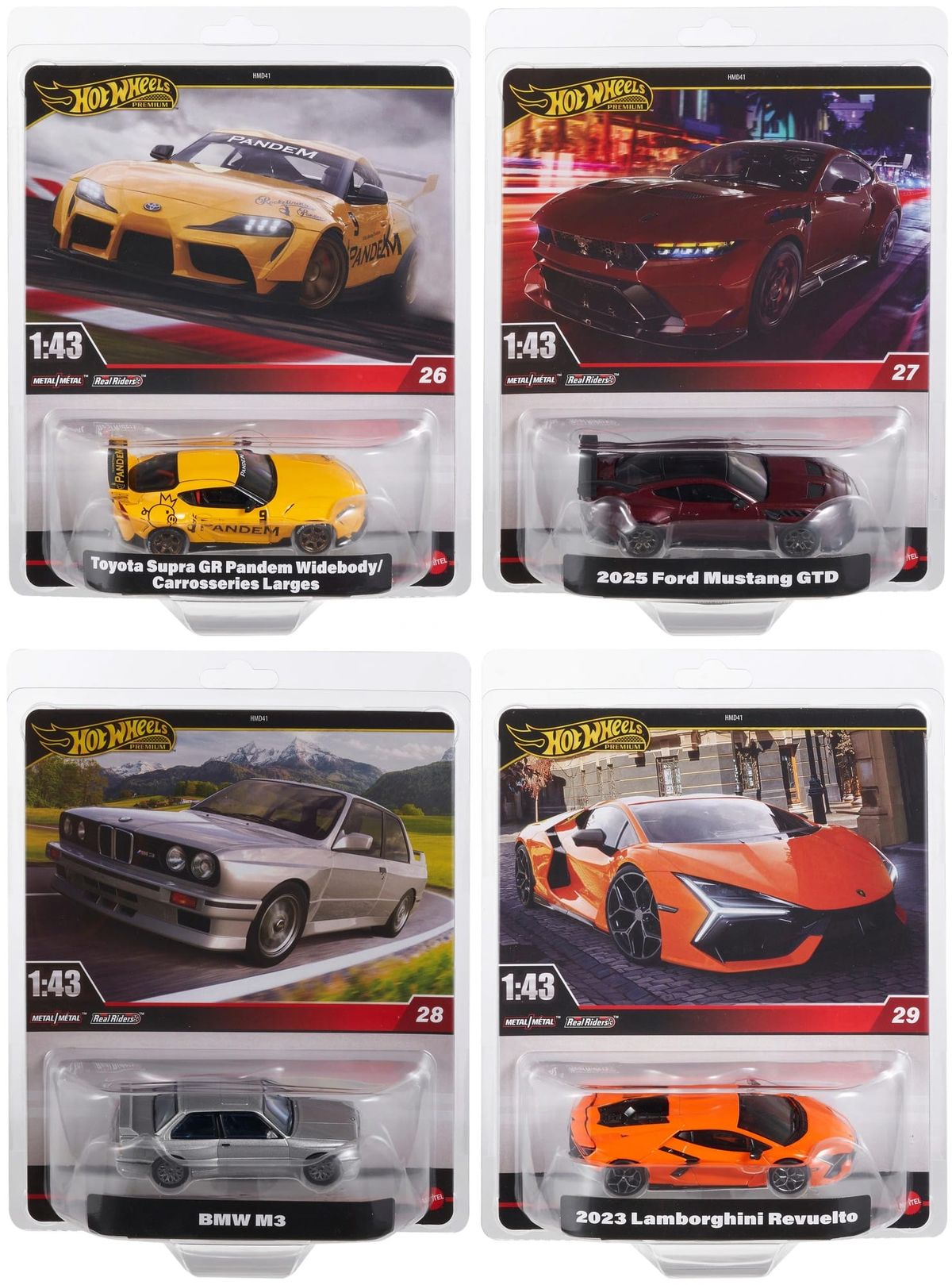 Hot Wheels 1:43 - Cars 26 to 29