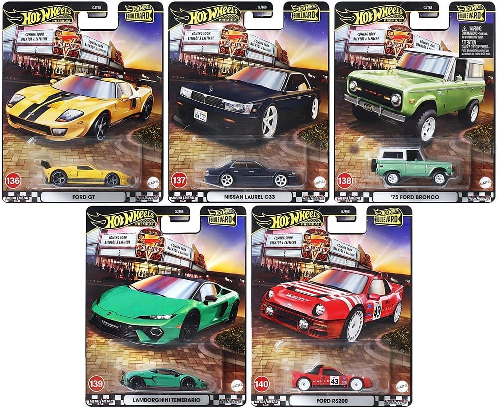 Hot Wheels Boulevard - 136 to 140