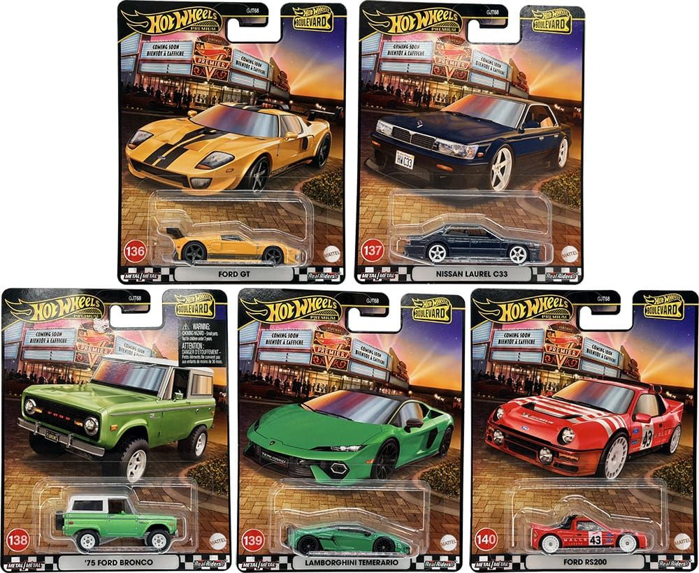 Hot Wheels Boulevard - 136 to 140 - Mix E
