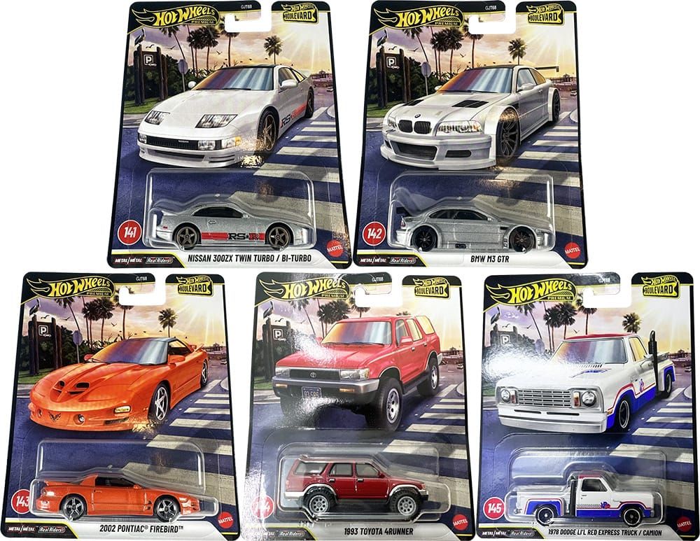 Hot Wheels Boulevard - 141 to 145 - Mix F