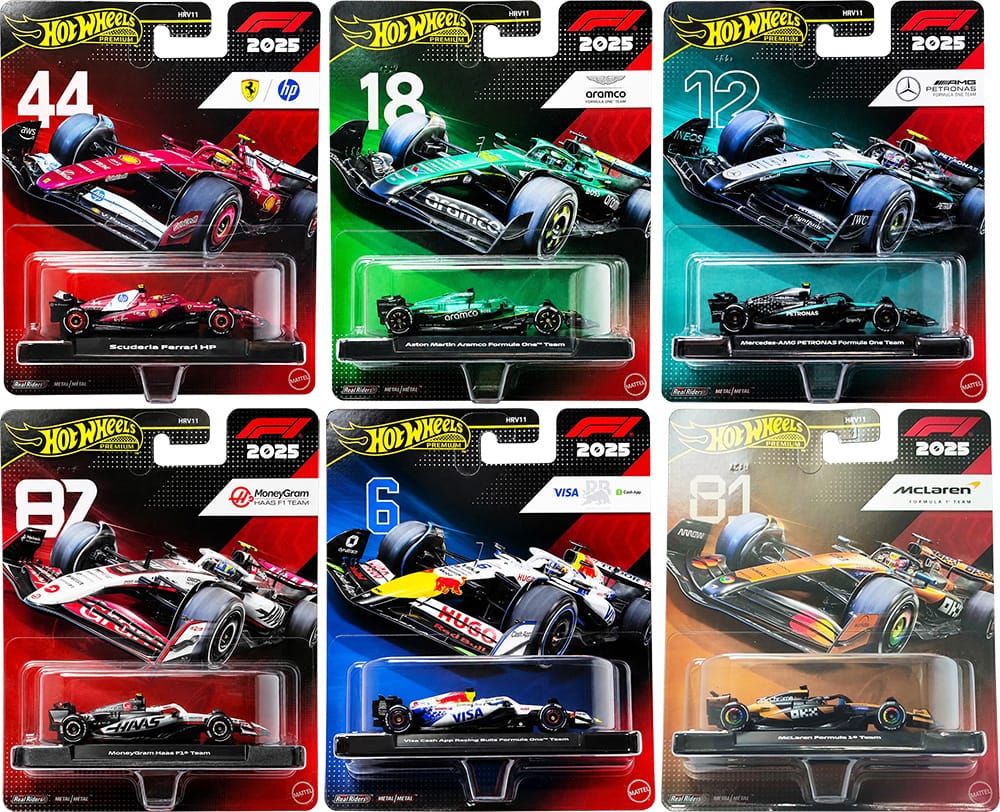 Hot Wheels Premium Formula 1 2026 (2025 Season) - Mix 3