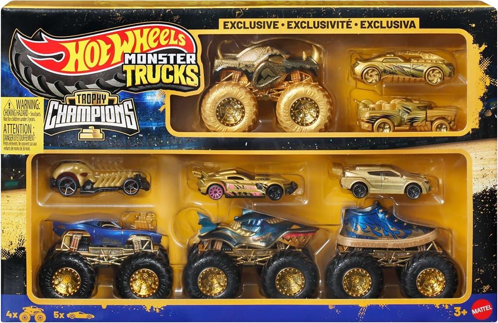 2026 Hot Wheels Monster Trucks Trophy Champions - Box Set