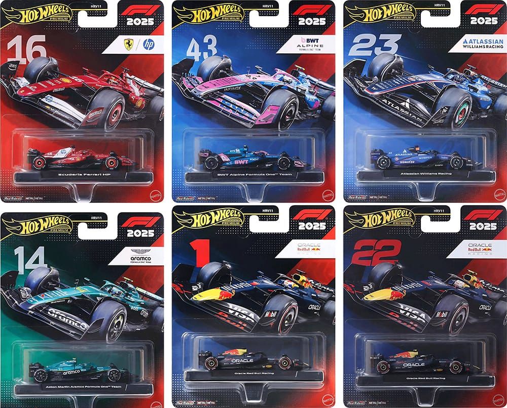 Hot Wheels Premium Formula 1 2026 (2025 Season) - Mix 4